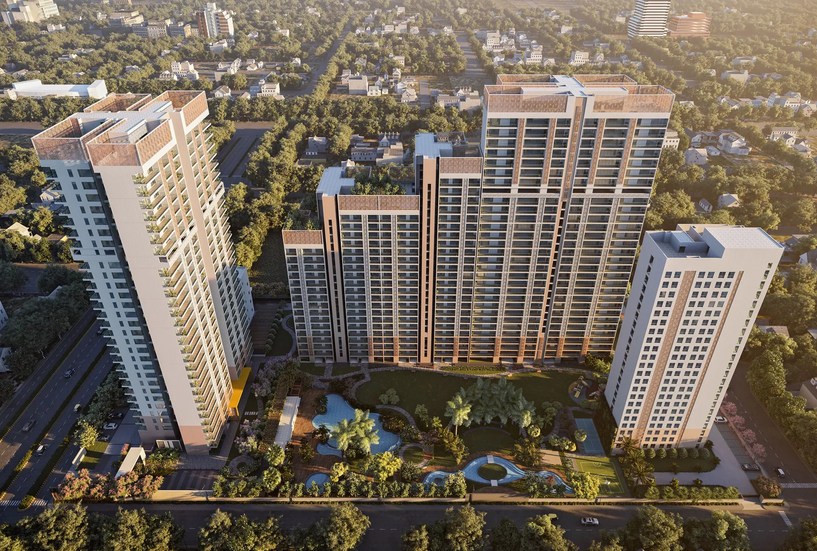 Godrej South Estate aerial development view