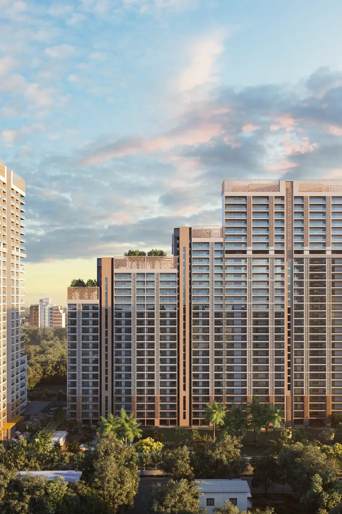 Godrej South Estate tower elevation view